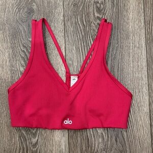 ALO Yoga Red Sports Bra